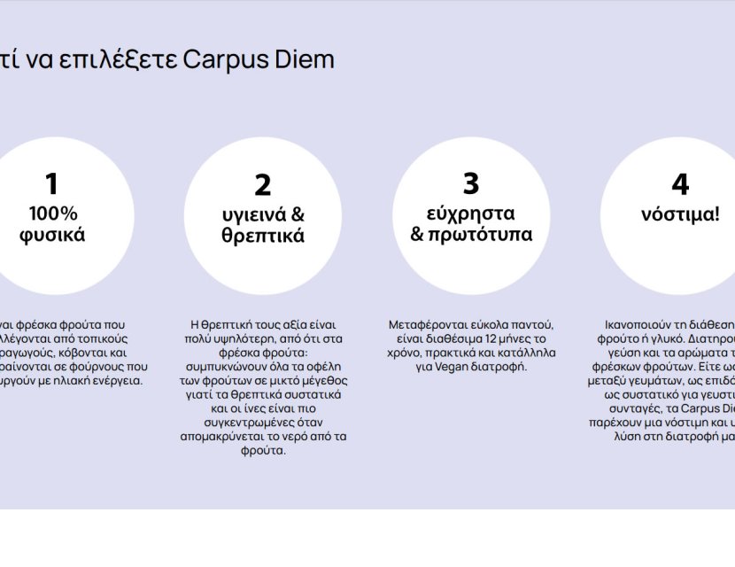 Carpus Diem Αποξηραμένα Φρούτα και Λαχανικά