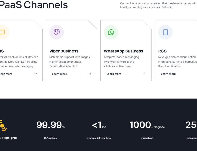 High-performance global CPaaS platform