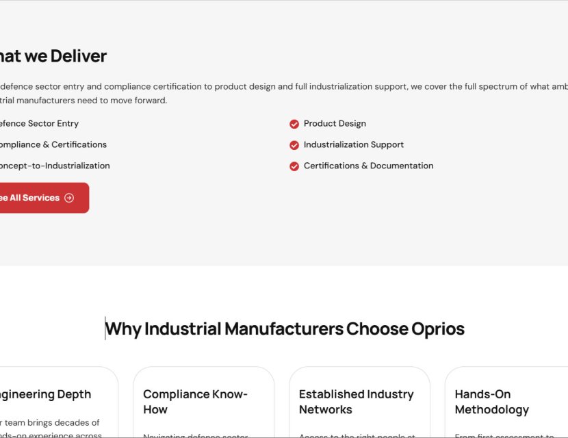 Oprios - Where Industrial Expertise meets the Defence Ecosystem